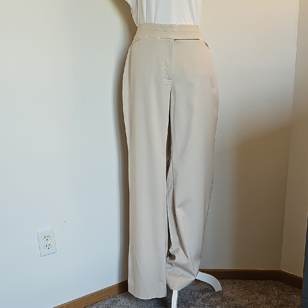 White House Black Market Cream Modern Boot Pants
